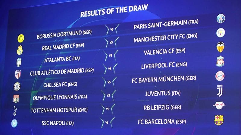 Champions League draw announced for 2020