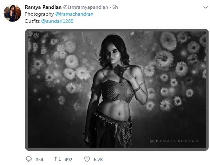Ramya Pandian sexy post
