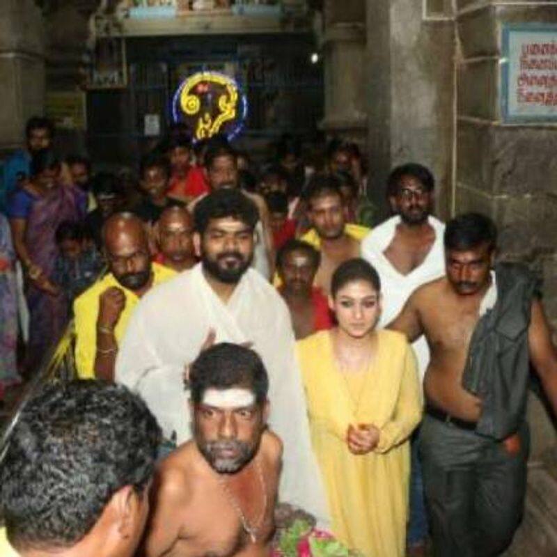 nayanthara and vignesh sivan visit susendhram temple