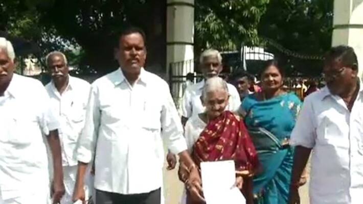 90 year old women filed nomination for local body election 90 year old women filed nomination for local body election
