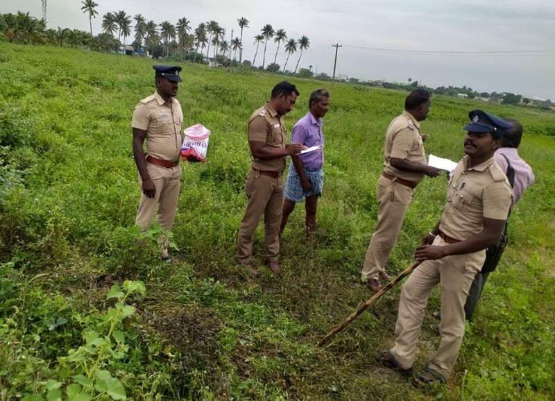 young women's dead body was found near trichy