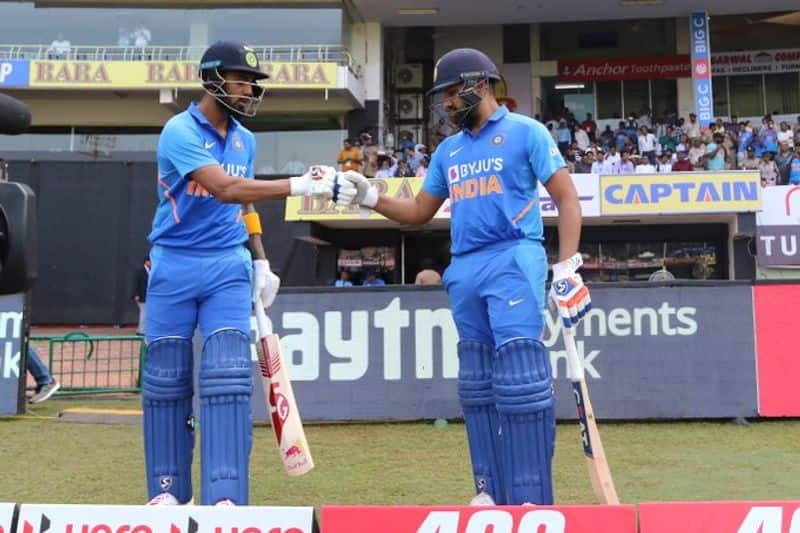 rohit sharma and kl rahul both are score fifty in second odi against west indies