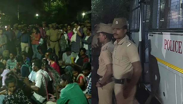 madras university students protesting against citizenship amendment act arrested
