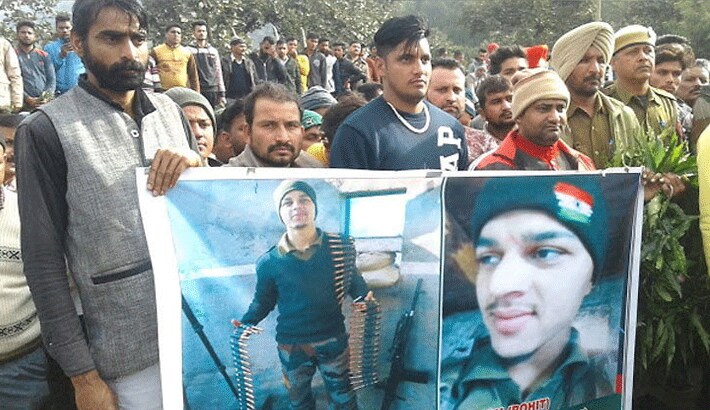 funeral of martyr jawan sukhwinder singh ndian army ceasefire violation in punjab KPR