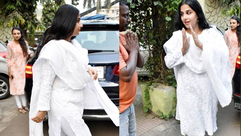 Aishwarya rai bachchan and Vidya Balan attends prayer meet of makeup artist late subhash vagal KPY