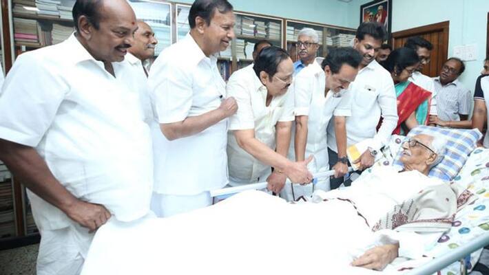 DMK General Secretary K.anbazhagan critical condition...Political leaders invading Apollo Hospital DMK General Secretary K.anbazhagan critical condition...Political leaders invading Apollo Hospital
