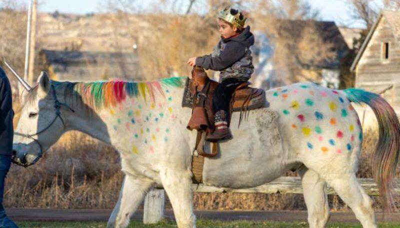 This 5-year-old got to ride a unicorn before brain surgery, thanks to his kindergarten class