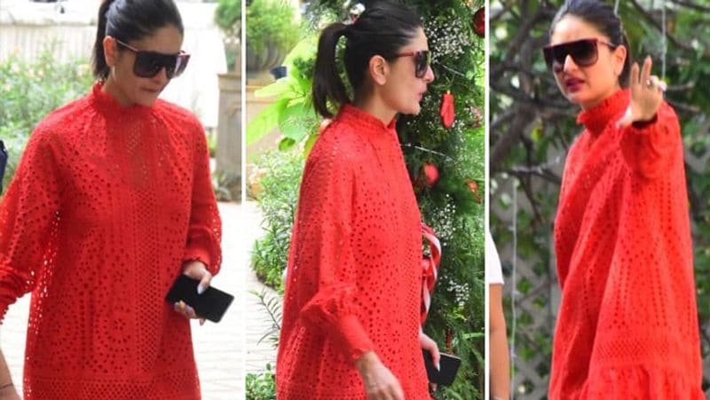 Kareena Kapoor with son Taimur Ali Khan checking out the venue for biryhday KPJ