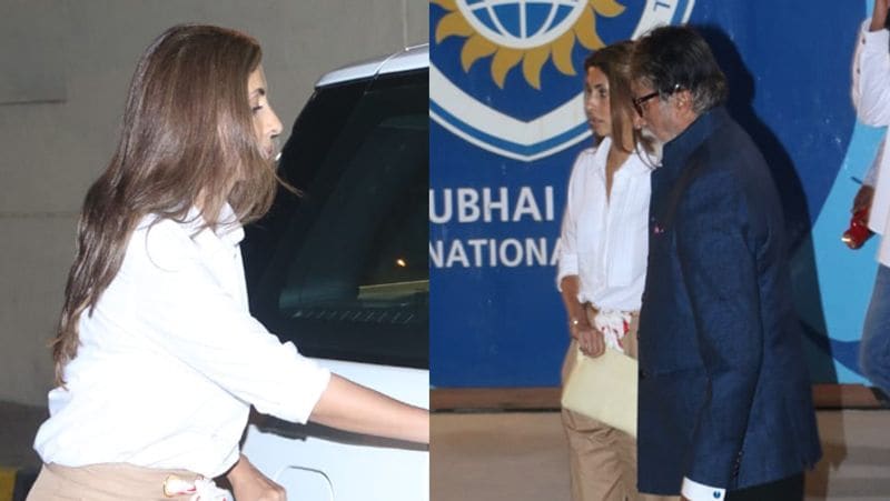 Abhishek Bachchan hold hand mother in law at aaradhya bachchan School Annual Day KPJ
