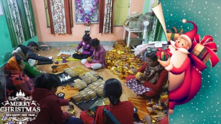 Christmas cake making training at jhargram Christmas cake making training at jhargram