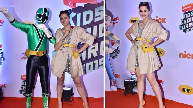 Saif Ali khan Daughter Sara Ali khan kriti senon taapsee pannu in The Kids Choice Awards 2019 PHOTOS KPY
