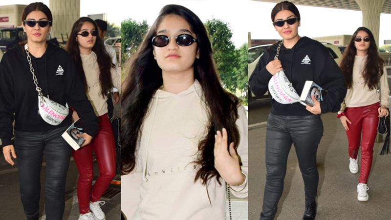raveena tondon daughter at airport varun dhawan with fans KPJ