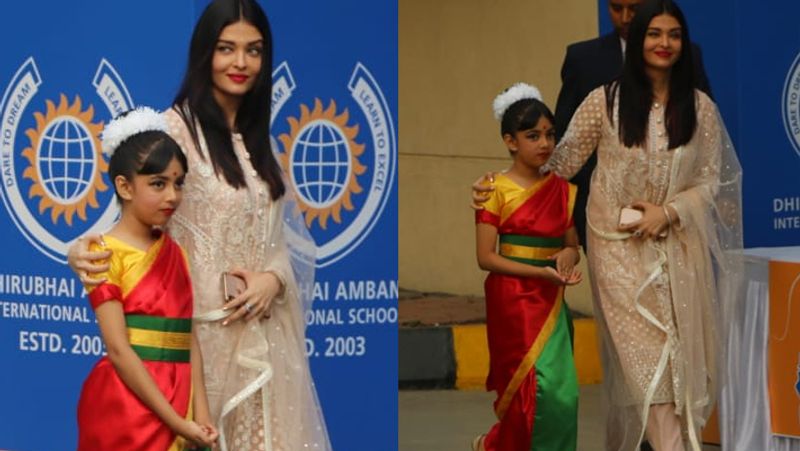 nita ambani with daughter isha at Dhirubhai Ambani International School annual function KPJ