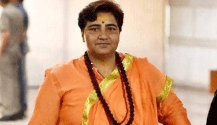 Wearing pure Tulasi leaves garland protects one from Covid says MP Pragya Singh Thakur gvd Wearing pure Tulasi leaves garland protects one from Covid says MP Pragya Singh Thakur gvd