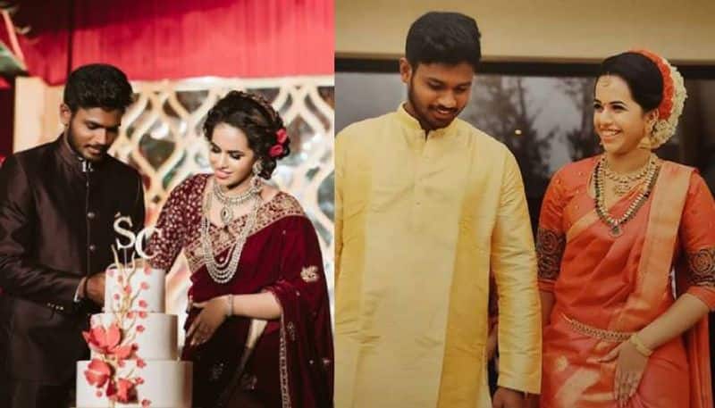 Sanju Samson celebrates wedding anniversary with wife charulatha