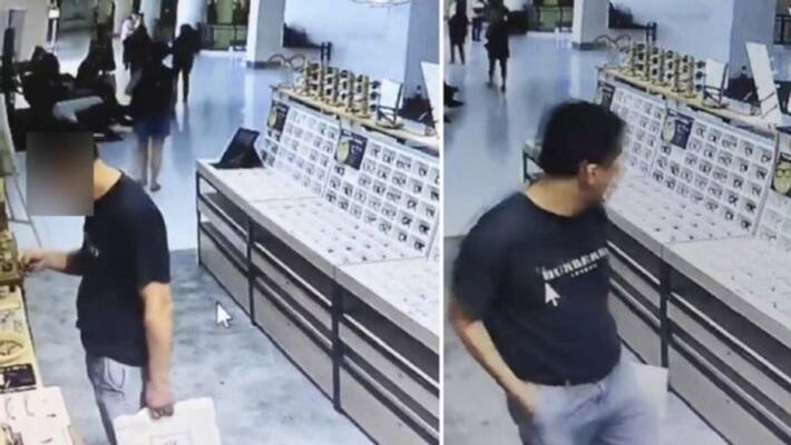 Man caught red hand stealing from shopping mall kph Man caught red hand stealing from shopping mall kph