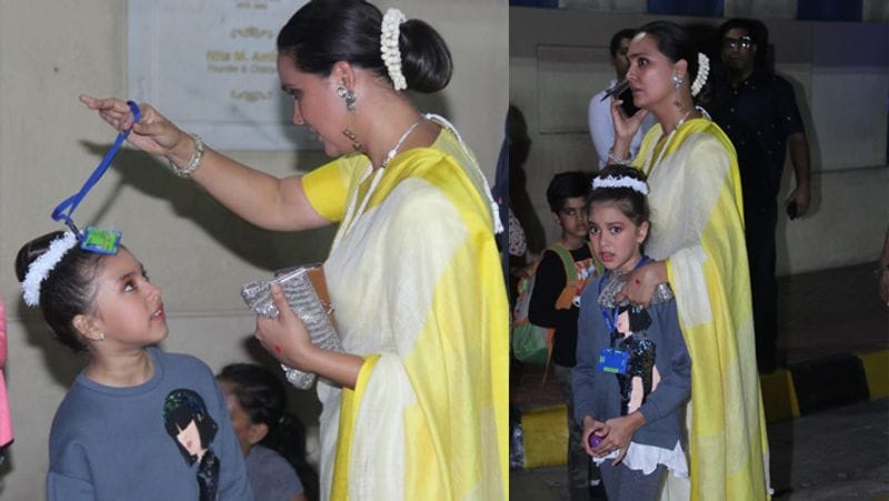 Abhishek Bachchan aishwarya rai wating for car daughter suffering cold KPJ