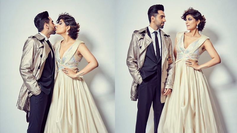 Ayushmann khurana And Tahira kashyap Kiss lip to lip give wishes of christmas KPY