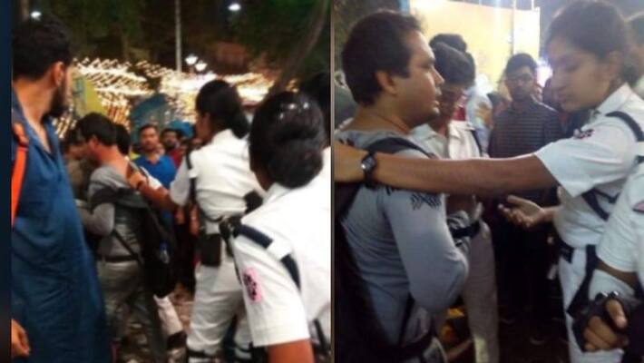 Police take steps to protect woman in Kolkata Police take steps to protect woman in Kolkata