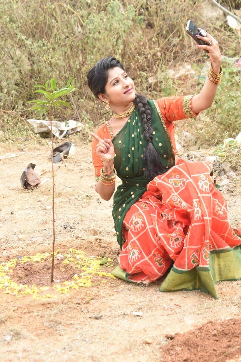 singer mangli participated green challenge in hyderabad