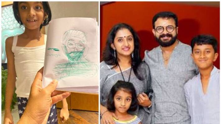 Jaysurya shares his daughters drawing Jaysurya shares his daughters drawing