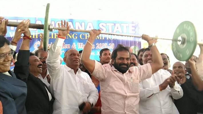 minister srinivas goudinaugurates telangana state weight lifting chmpionship minister srinivas goudinaugurates telangana state weight lifting chmpionship