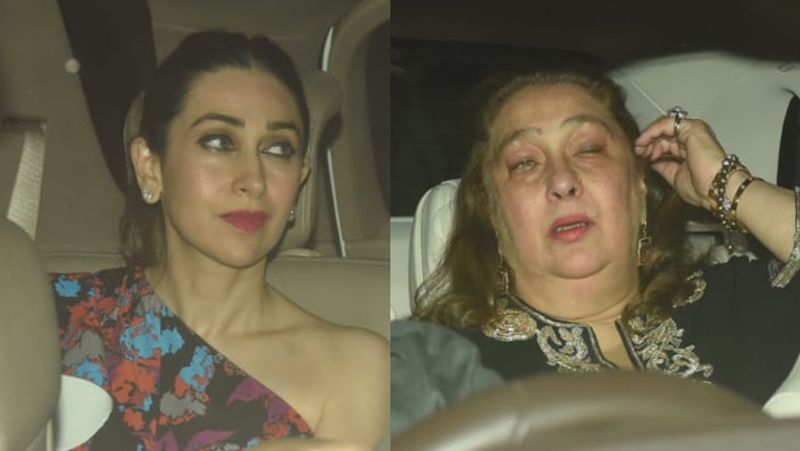 kareena kapoor without makeup Ranbir Kapoor covers face Rani Mukerji party KPJ