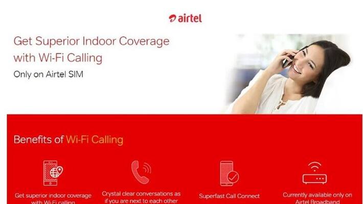 Bharti Airtel launches Wi-Fi calling in Mumbai, Kolkata, Andhra, Karnataka, TN Bharti Airtel launches Wi-Fi calling in Mumbai, Kolkata, Andhra, Karnataka, TN