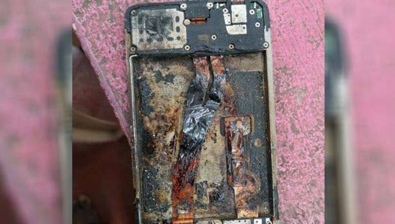 cell phone exploded in a temple near covai