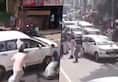 Kerala: Look how Karnataka CMs convoy is attacked by DYFI