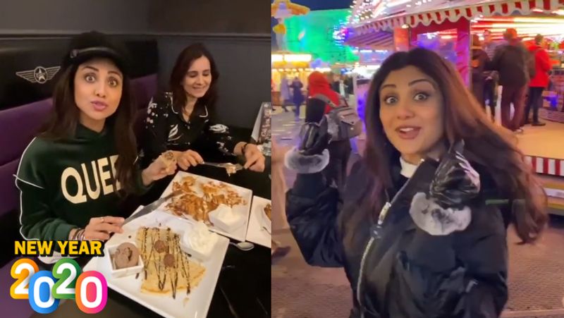 shilpa shetty in london with son and sister to celebrate new year KPJ