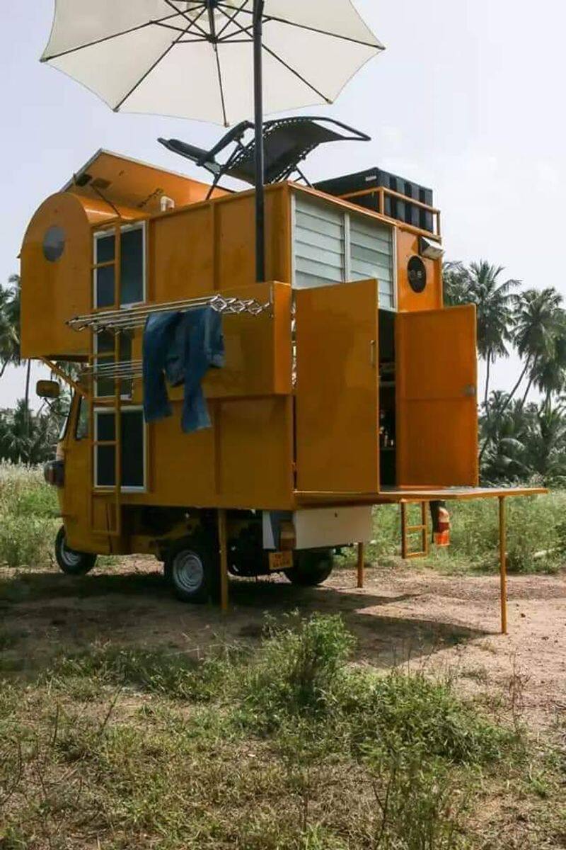 arun prabu built a beautiful small home with all the facilities in auto and it goes viral now