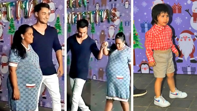 Salman Khan nephew Ahil Sharma Christmas party bollywood celebs kids attend KPJ
