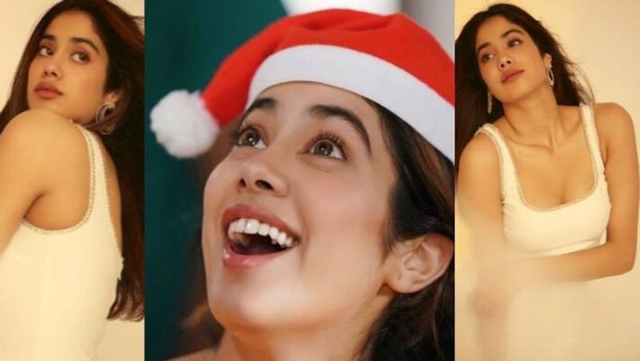 janhvi kapoor s white dress in christmas day janhvi kapoor s white dress in christmas day