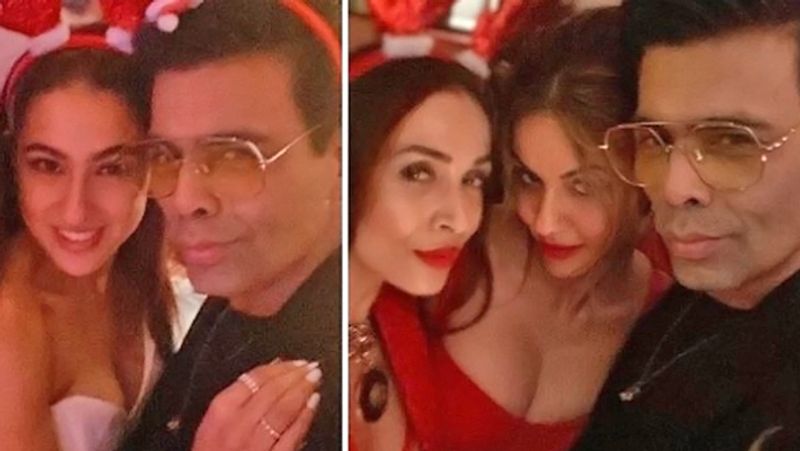 Sara Ali Khan Glmorous look in Kareena Kapoor Christmas Party