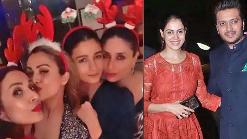 Sara Ali Khan Glmorous look in Kareena Kapoor Christmas Party