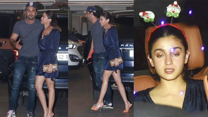 Ranbir Kapoor With Alia Bhatt at kareena kapoor Christmas bash KPJ Ranbir Kapoor With Alia Bhatt at kareena kapoor Christmas bash KPJ