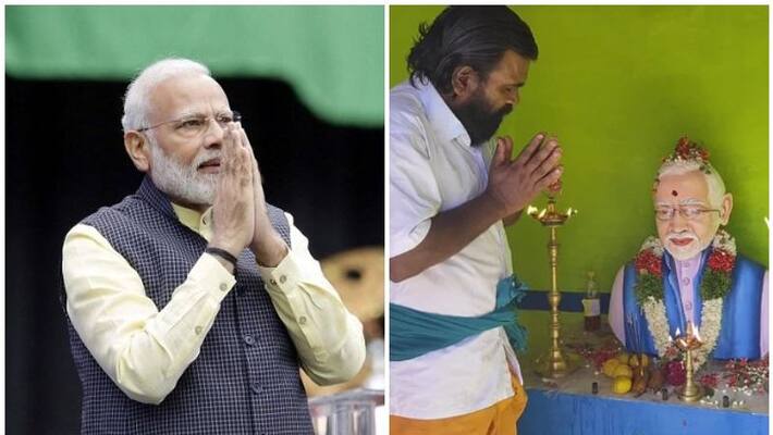 Tamilnadu man built NAMO temple for Modi Tamilnadu man built NAMO temple for Modi
