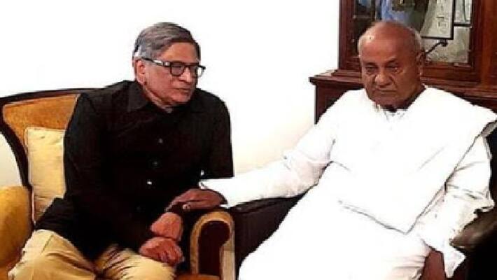 To Become Chief Minister Of Karnataka SM Krishna Asked The Help Of JDS ASupremko HD Devegowda Says Ramesh Babu To Become Chief Minister Of Karnataka SM Krishna Asked The Help Of JDS ASupremko HD Devegowda Says Ramesh Babu
