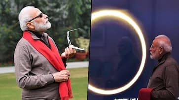 PM Modi fails to witness solar eclipse, but catches glimpse of it through live stream from Kerala