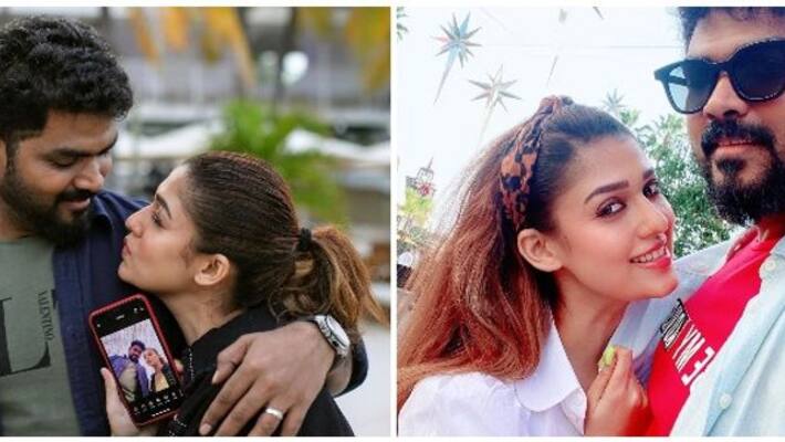 Nayanthara and Vignesh Shivan Chirstmas Celebration Photos Going Viral Nayanthara and Vignesh Shivan Chirstmas Celebration Photos Going Viral