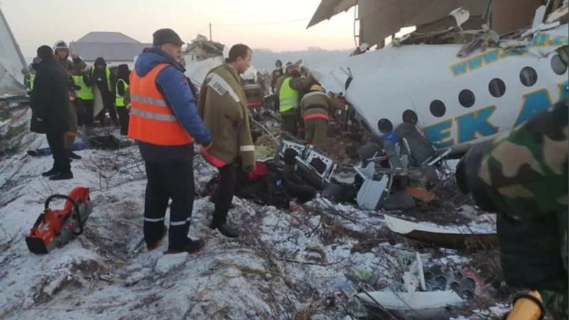 Aircraft flying from Almaty Airport in Kazakhstan crashed kpn