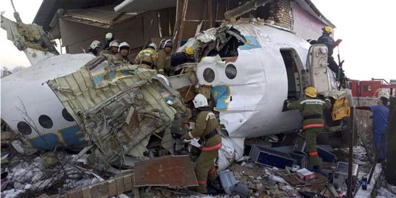Aircraft flying from Almaty Airport in Kazakhstan crashed kpn