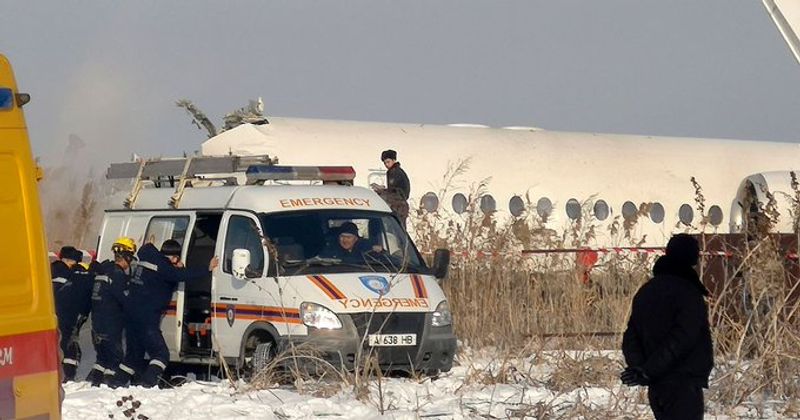 Aircraft flying from Almaty Airport in Kazakhstan crashed kpn
