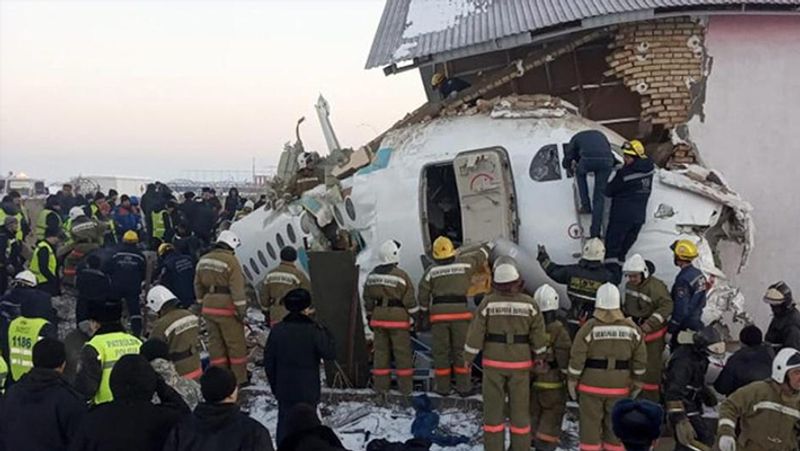 Horrific photos of kazakhstan plane crash kph