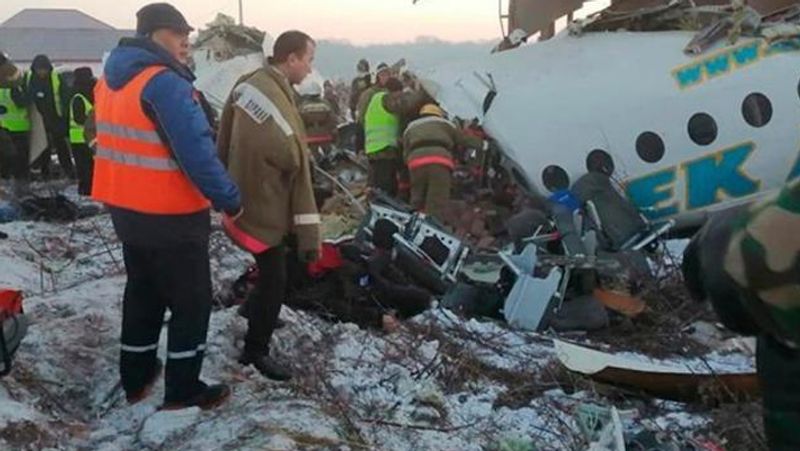 Horrific photos of kazakhstan plane crash kph