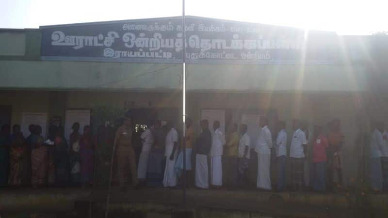 77 percent polling in tamil nadu rural Civic poll