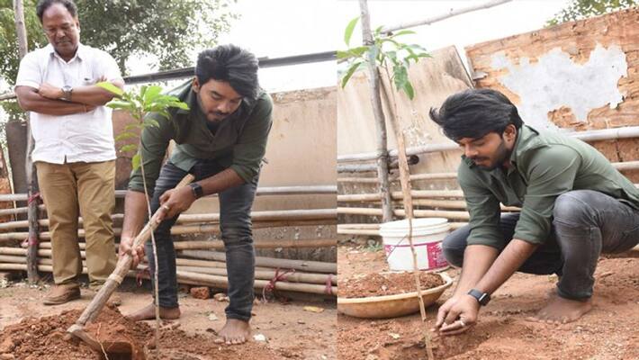 Sudigali Sudheer participates in Green India Challenge Sudigali Sudheer participates in Green India Challenge