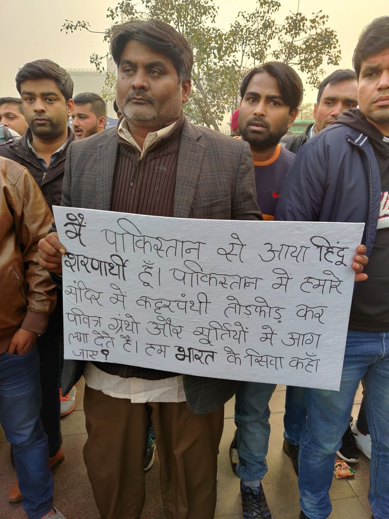They were in the national capital in support of the newly amended citizenship law
