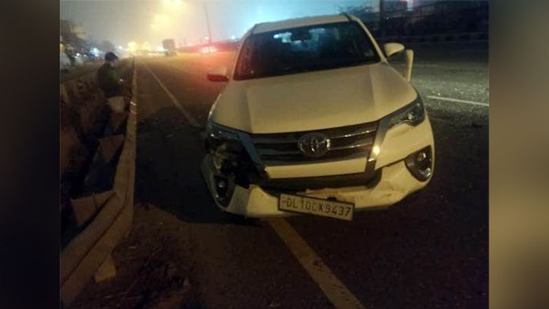 Sapna chaudhary car got damaged badly it was an accident in gurugram KPY